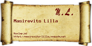 Masirevits Lilla névjegykártya